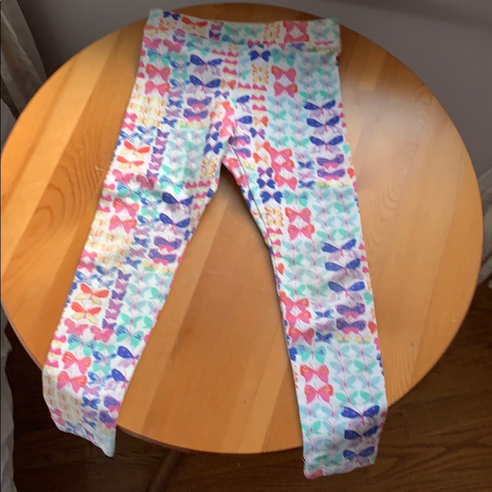 Crewcuts leggings 3T colorful butterfly
